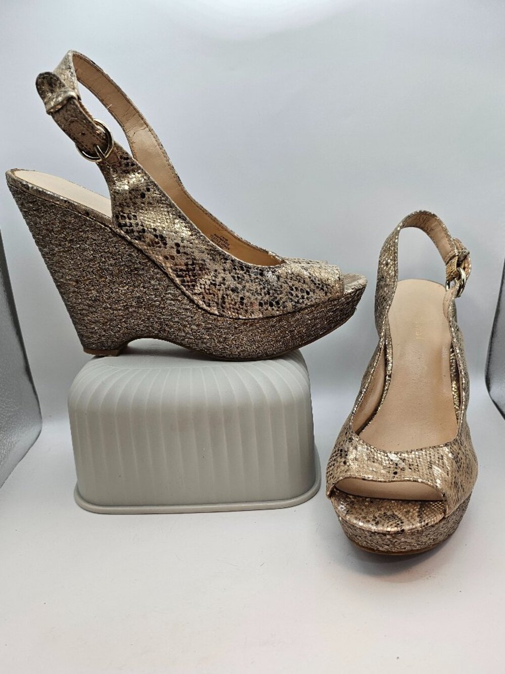 Nine West “Massie” Espadrille Wedges, Size 7.5